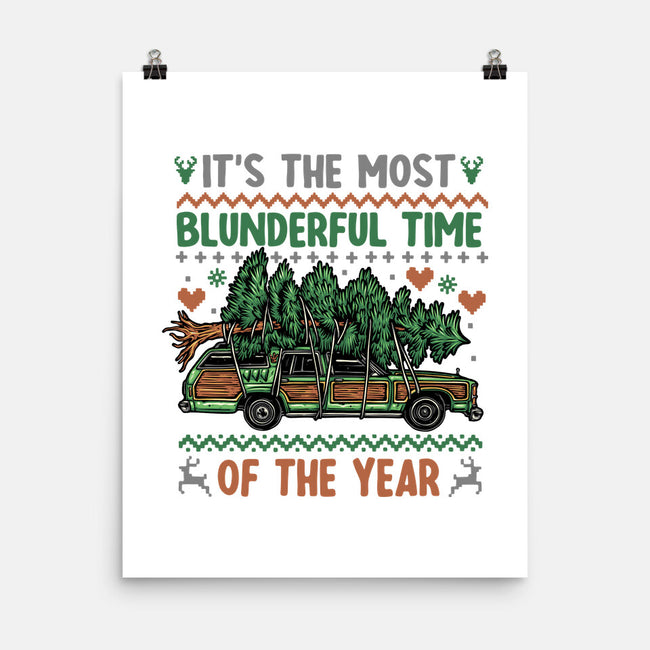 Blunderful Time-None-Matte-Poster-glitchygorilla