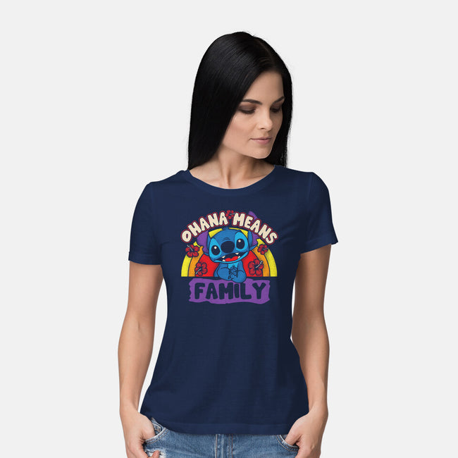 Ohana Means Family-Womens-Basic-Tee-turborat14