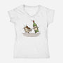 My Plan For Today-Womens-V-Neck-Tee-kg07