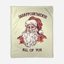 Disappointed-None-Fleece-Blanket-kg07