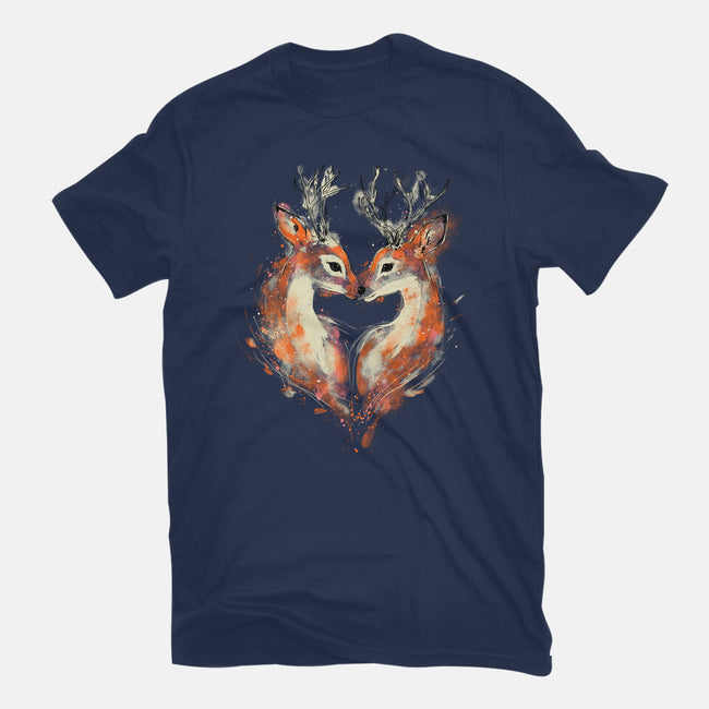 2 Deers In Love-Mens-Heavyweight-Tee-kharmazero