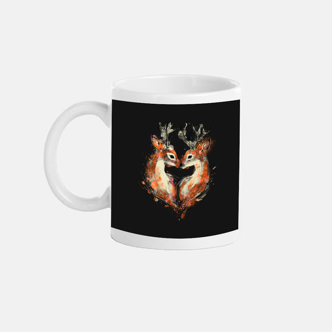 2 Deers In Love-None-Mug-Drinkware-kharmazero