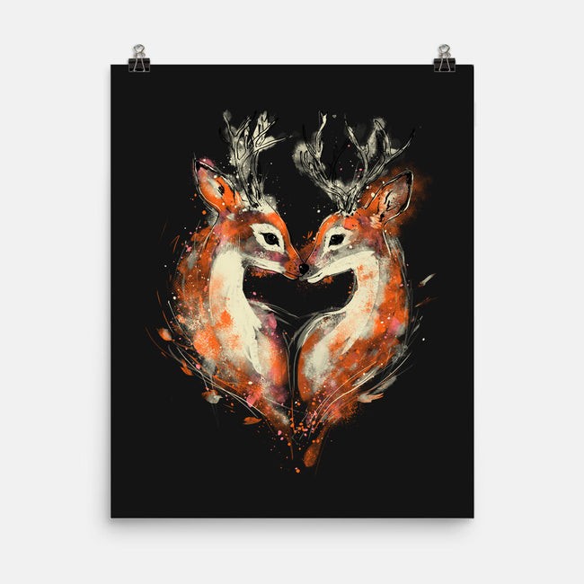 2 Deers In Love-None-Matte-Poster-kharmazero