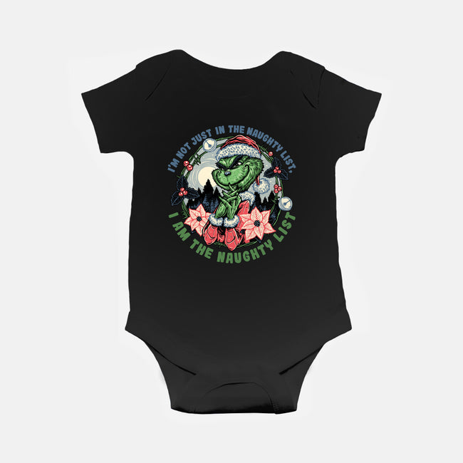 I Am The Naughty List-Baby-Basic-Onesie-glitchygorilla