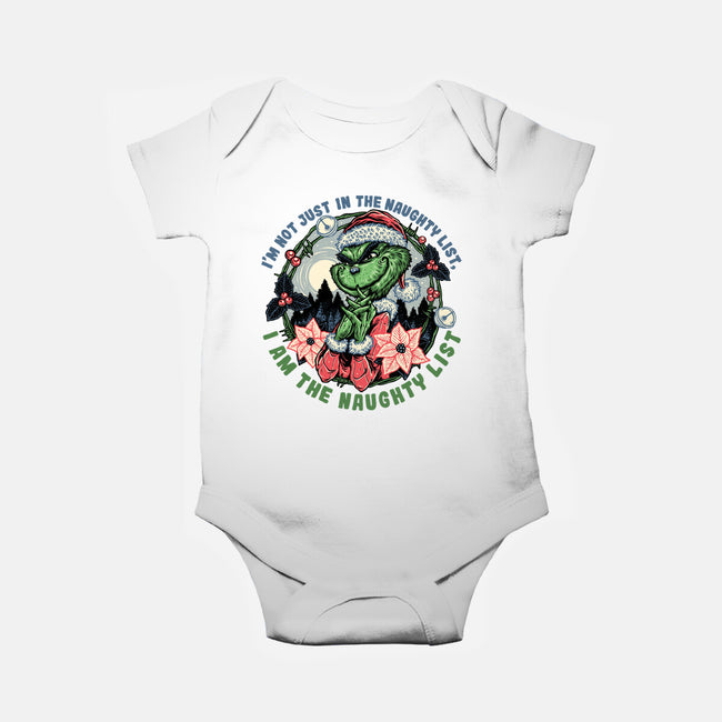 I Am The Naughty List-Baby-Basic-Onesie-glitchygorilla