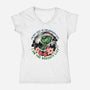 I Am The Naughty List-Womens-V-Neck-Tee-glitchygorilla