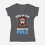 King In The North Pole-Womens-V-Neck-Tee-Boggs Nicolas