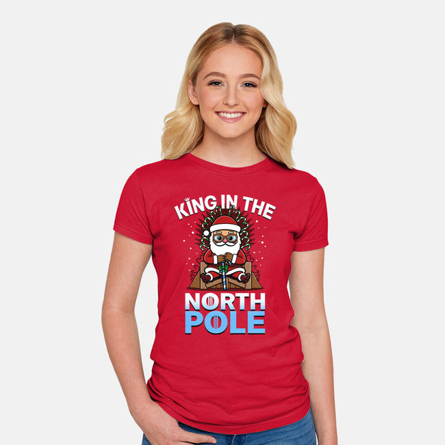 King In The North Pole-Womens-Fitted-Tee-Boggs Nicolas