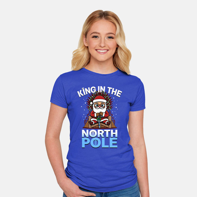 King In The North Pole-Womens-Fitted-Tee-Boggs Nicolas