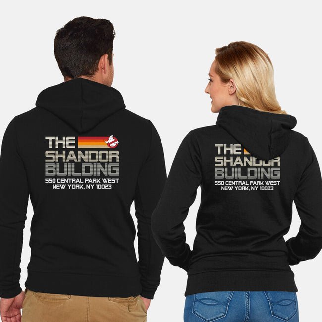 The Shandor Building-Unisex-Zip-Up-Sweatshirt-DrMonekers