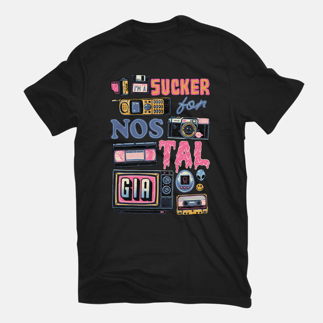 Sucker For Nostalgia-Mens-Basic-Tee-glitchygorilla