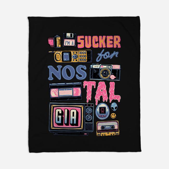 Sucker For Nostalgia-None-Fleece-Blanket-glitchygorilla