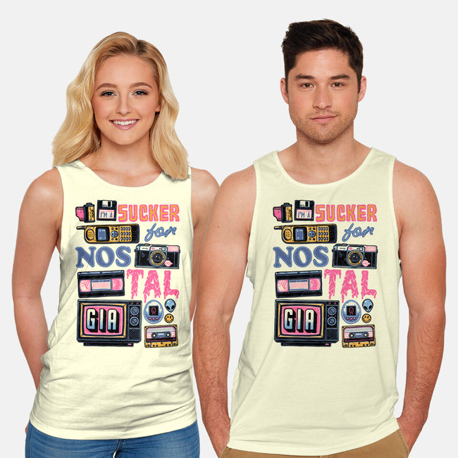 Sucker For Nostalgia-Unisex-Basic-Tank-glitchygorilla