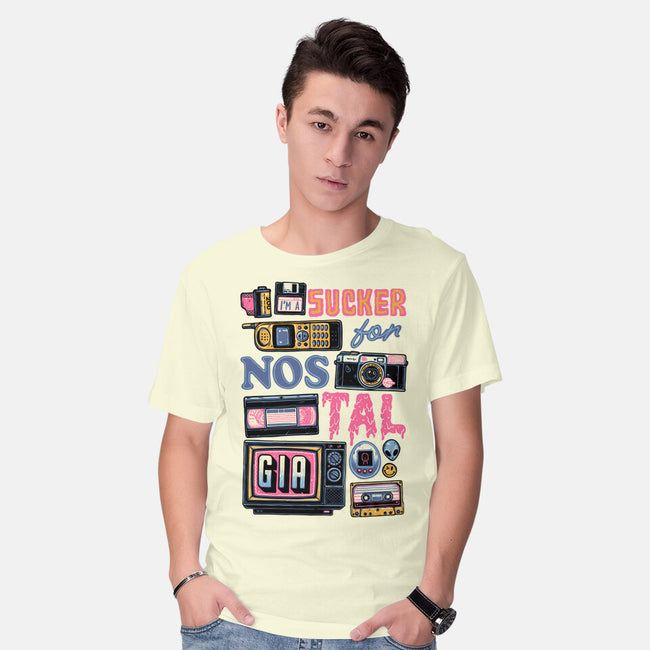 Sucker For Nostalgia-Mens-Basic-Tee-glitchygorilla