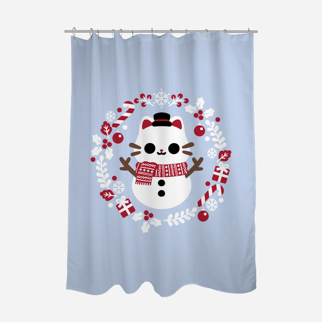 Furosty The Snowcat-None-Polyester-Shower Curtain-NemiMakeit