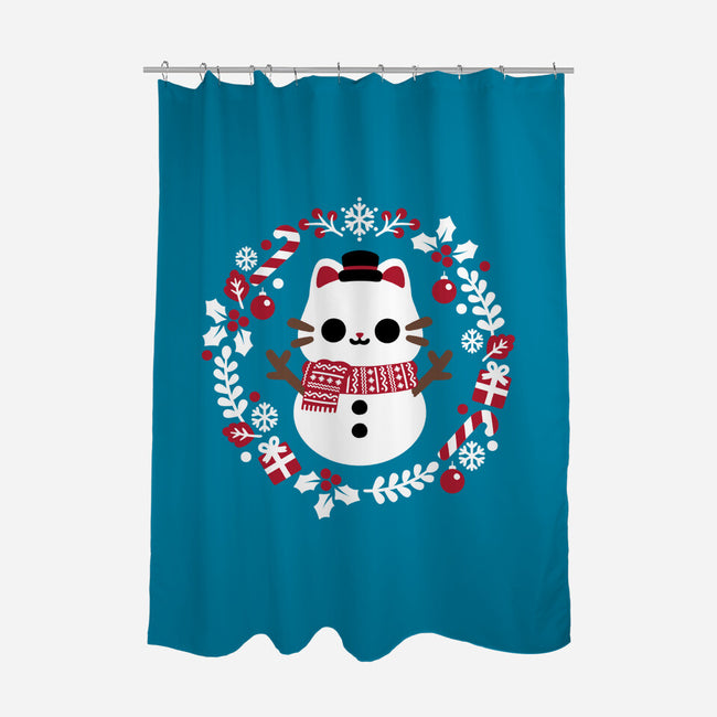 Furosty The Snowcat-None-Polyester-Shower Curtain-NemiMakeit