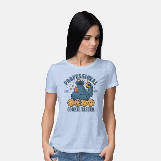 Professional Cookie Taster-Womens-Basic-Tee-erion_designs