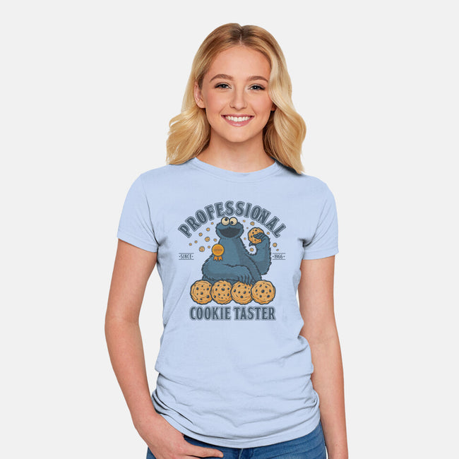 Professional Cookie Taster-Womens-Fitted-Tee-erion_designs