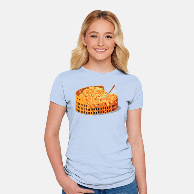 Pasta Colossale-Womens-Fitted-Tee-erion_designs