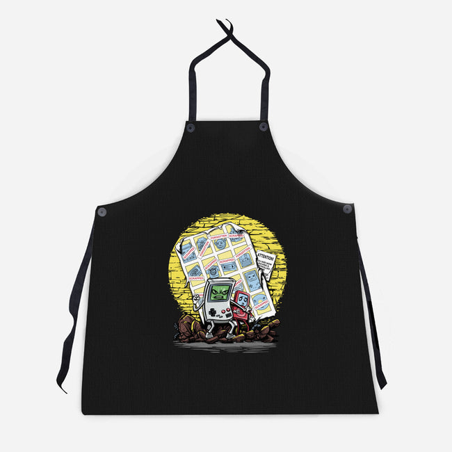 Days Of Tecnology Past-Unisex-Kitchen-Apron-zascanauta