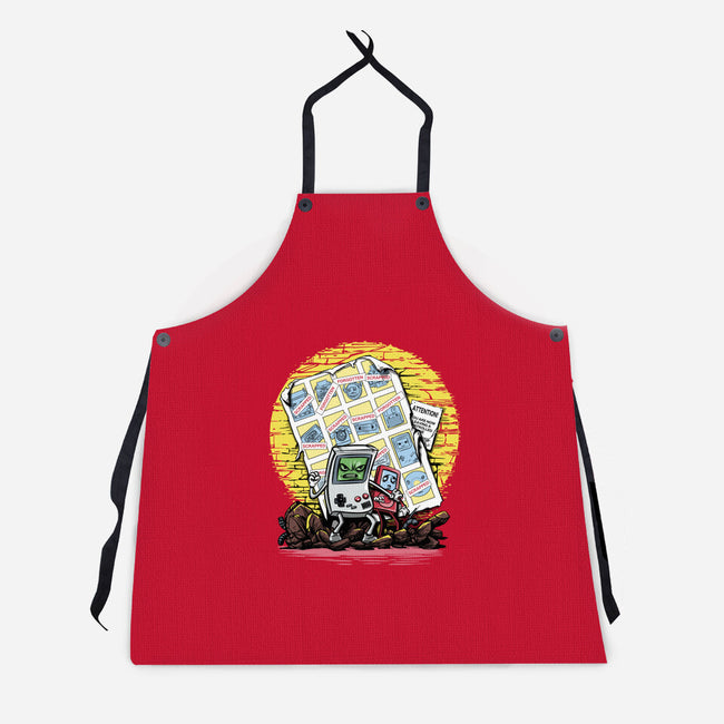 Days Of Tecnology Past-Unisex-Kitchen-Apron-zascanauta