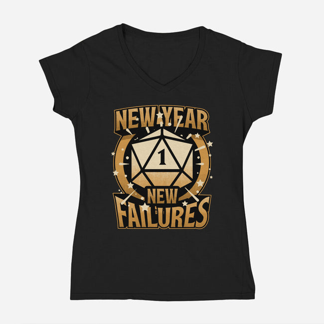 New Year More Failures-Womens-V-Neck-Tee-Studio Mootant