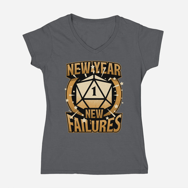 New Year More Failures-Womens-V-Neck-Tee-Studio Mootant