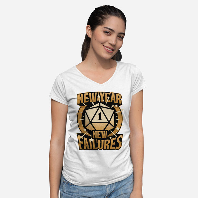 New Year More Failures-Womens-V-Neck-Tee-Studio Mootant