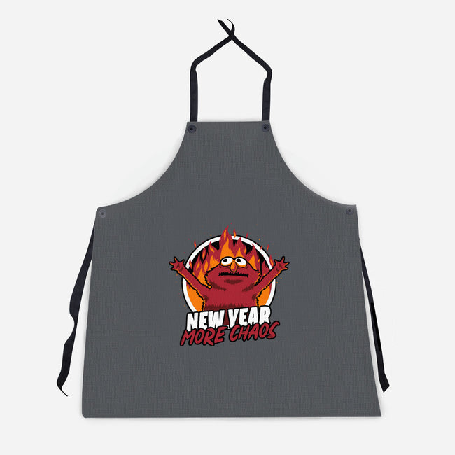 New Year More Chaos-Unisex-Kitchen-Apron-Studio Mootant