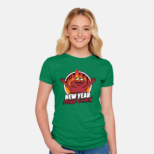 New Year More Chaos-Womens-Fitted-Tee-Studio Mootant