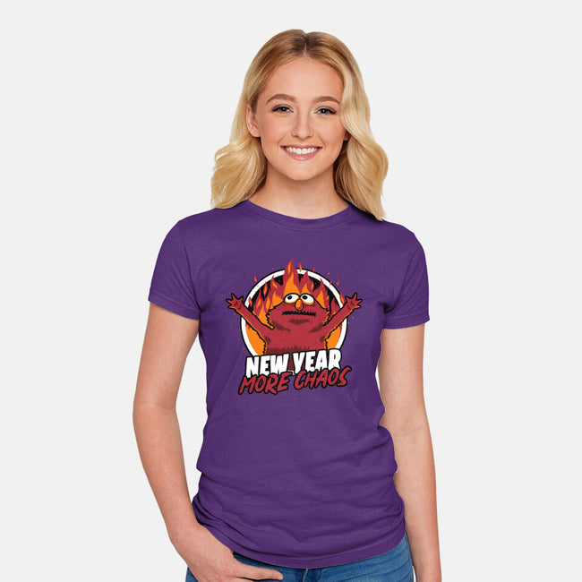 New Year More Chaos-Womens-Fitted-Tee-Studio Mootant