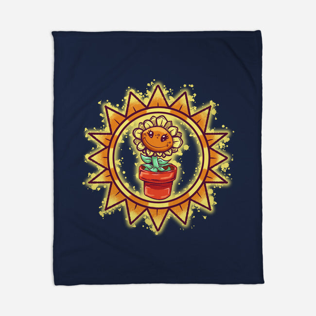 Super Sunflower-None-Fleece-Blanket-nickzzarto