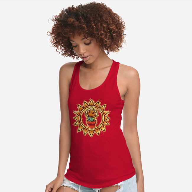 Super Sunflower-Womens-Racerback-Tank-nickzzarto