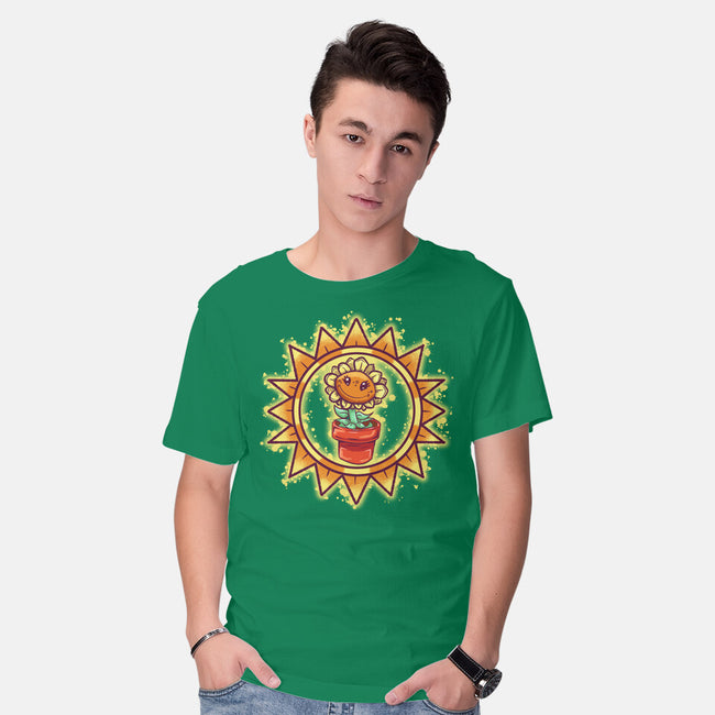 Super Sunflower-Mens-Basic-Tee-nickzzarto