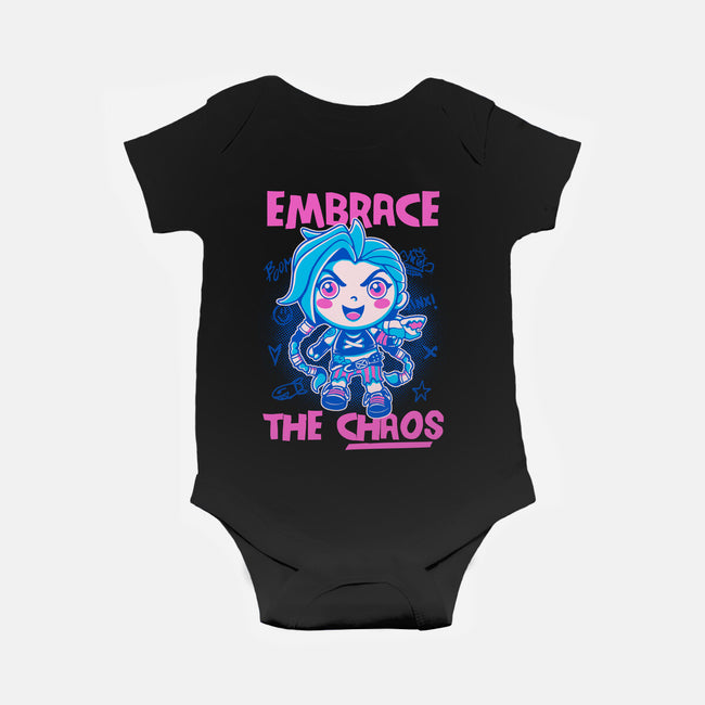 Embrace The Chaos-Baby-Basic-Onesie-paulagarcia