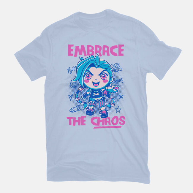 Embrace The Chaos-Womens-Fitted-Tee-paulagarcia