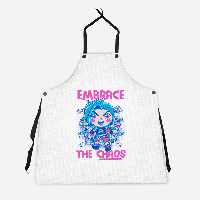 Embrace The Chaos-Unisex-Kitchen-Apron-paulagarcia