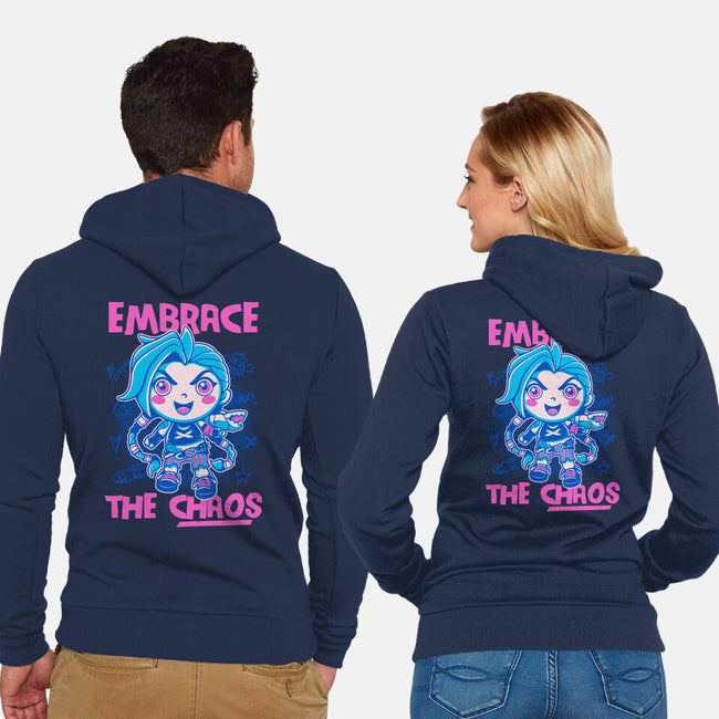 Embrace The Chaos-Unisex-Zip-Up-Sweatshirt-paulagarcia