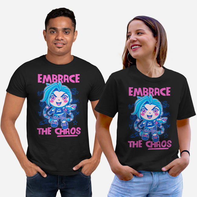 Embrace The Chaos-Unisex-Basic-Tee-paulagarcia