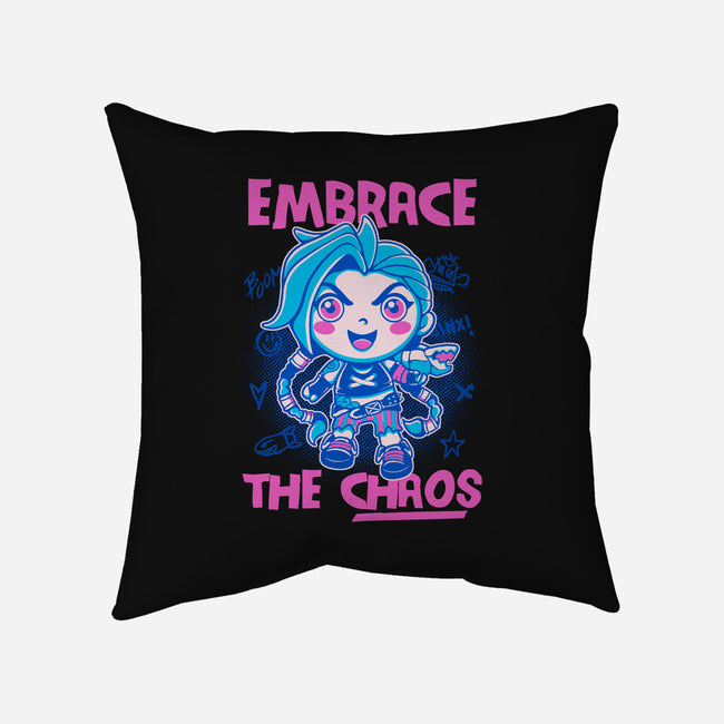 Embrace The Chaos-None-Removable Cover w Insert-Throw Pillow-paulagarcia