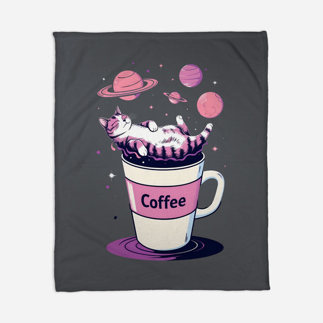 Galactic Coffee-None-Fleece-Blanket-Jasonza