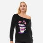 Galactic Coffee-Womens-Off Shoulder-Sweatshirt-Jasonza