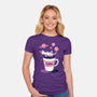 Galactic Coffee-Womens-Fitted-Tee-Jasonza