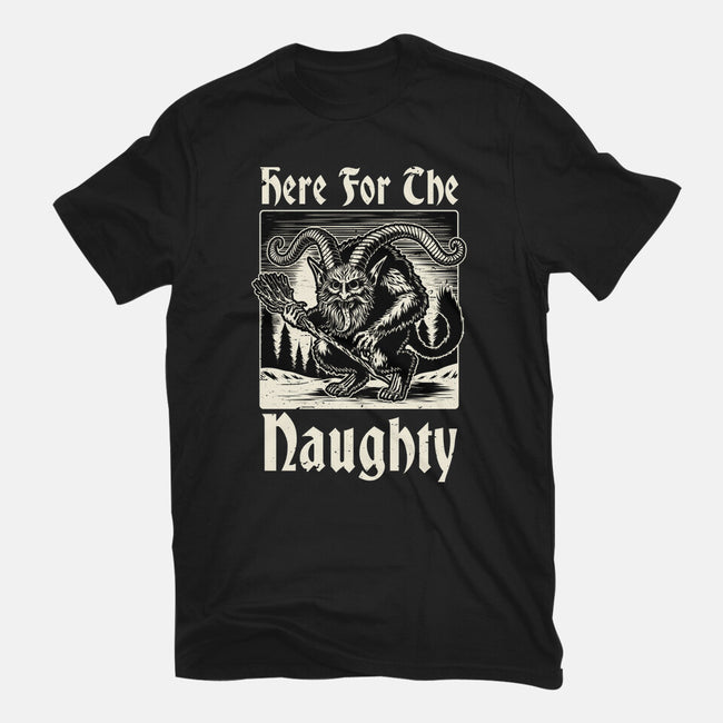 Naughty Krampus Christmas-Womens-Basic-Tee-Studio Mootant