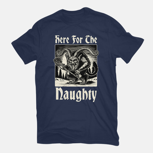 Naughty Krampus Christmas-Mens-Heavyweight-Tee-Studio Mootant