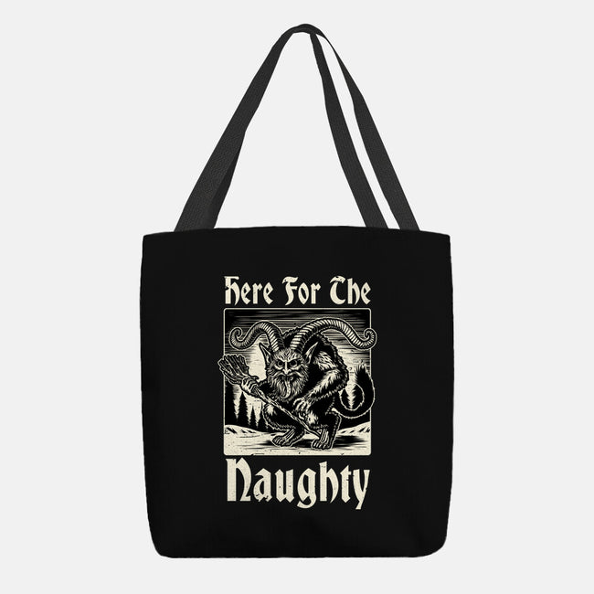 Naughty Krampus Christmas-None-Basic Tote-Bag-Studio Mootant