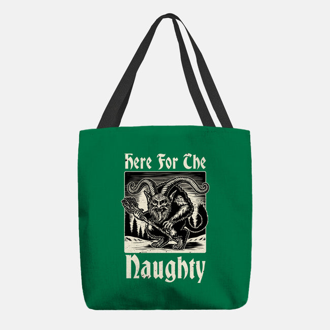 Naughty Krampus Christmas-None-Basic Tote-Bag-Studio Mootant