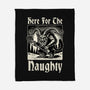 Naughty Krampus Christmas-None-Fleece-Blanket-Studio Mootant