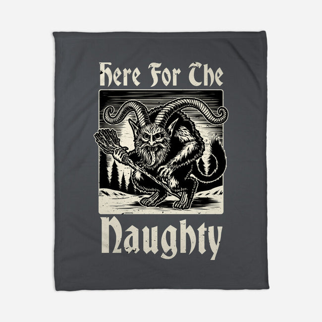 Naughty Krampus Christmas-None-Fleece-Blanket-Studio Mootant