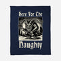 Naughty Krampus Christmas-None-Fleece-Blanket-Studio Mootant